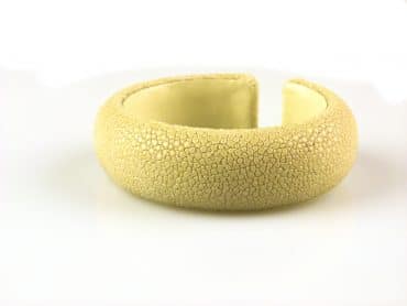 armband in roggenleder 20 mm breed kleur natural - Bangle