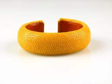 armband in roggenleder 20 mm breed kleur sun - Bangle
