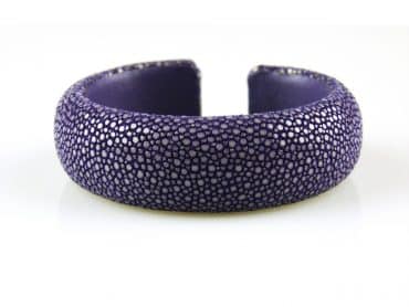 armband in roggenleder 20 mm breed kleur lavender - Armband