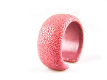 armband in roggenleder 30 mm breed kleur sensual pink - Productontwerp