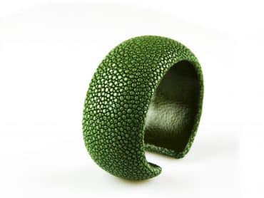 armband in roggenleder 30 mm breed kleur sapin - Productontwerp