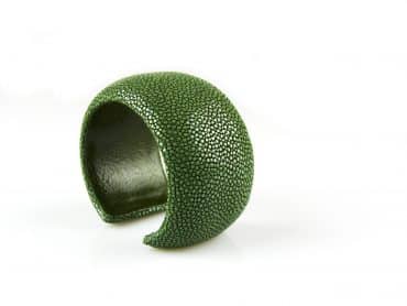 armband in roggenleder 40 mm breed kleur sapin - Productontwerp