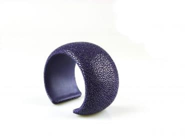 armband in roggenleder 40 mm breed kleur violet - Productontwerp
