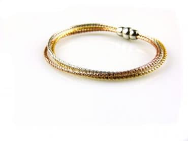 model Eloisa armband in zilver, zilver verguld en zilver roze verguld - Armband