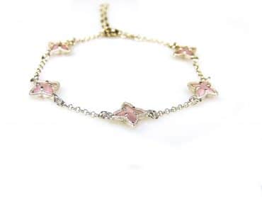 armband in zilver model star - roos - Armband