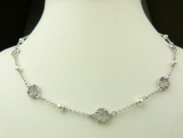 collier in zilver model round - grijs - Zilver