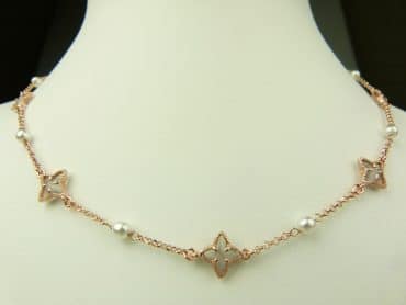 collier in zilver roze goud verguld model star - grijs - Sieraden